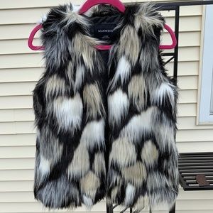 Faux fur vest